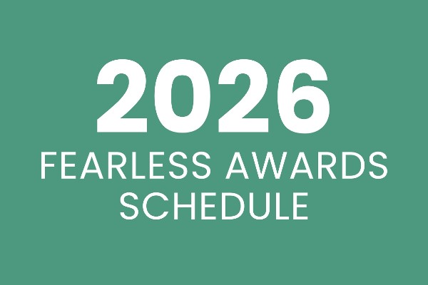 2026 Fearless Awards Schedule