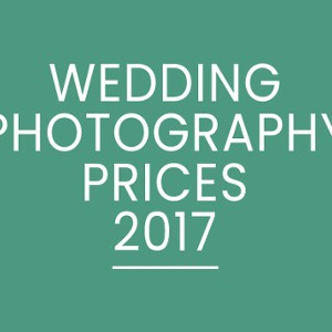 How much does wedding photography cost in 2017?